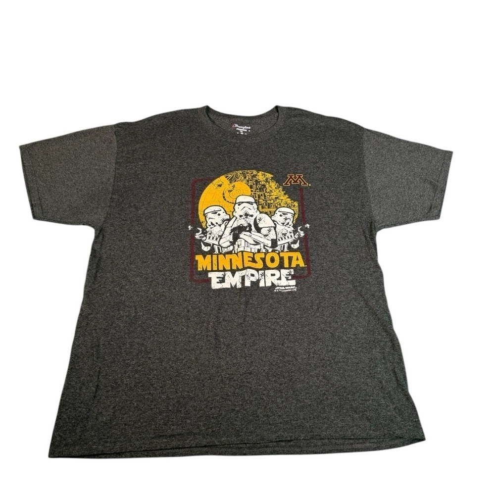 Minnesota Empire STAR WARS Gray CHAMPION Short Sleeve Gray Shirt XL